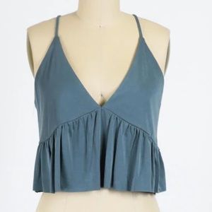 NWT CUPRO BABYDOLL TOP FREE PEOPLE STYLE